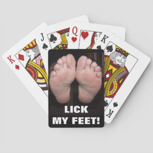 LICK MY FEET PLAYING CARDS