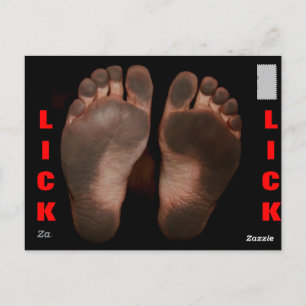 LICK MY FEET POSTCARD