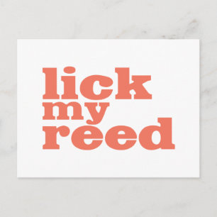 Lick My Reed Postcard