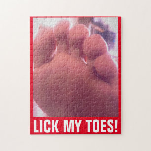 LICK MY TOES JIGSAW PUZZLE