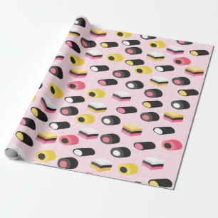 Licorice candy wrapping paper
