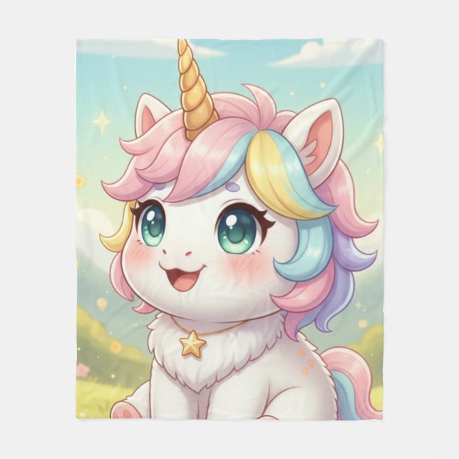 licorne 3 fleece blanket (Front)