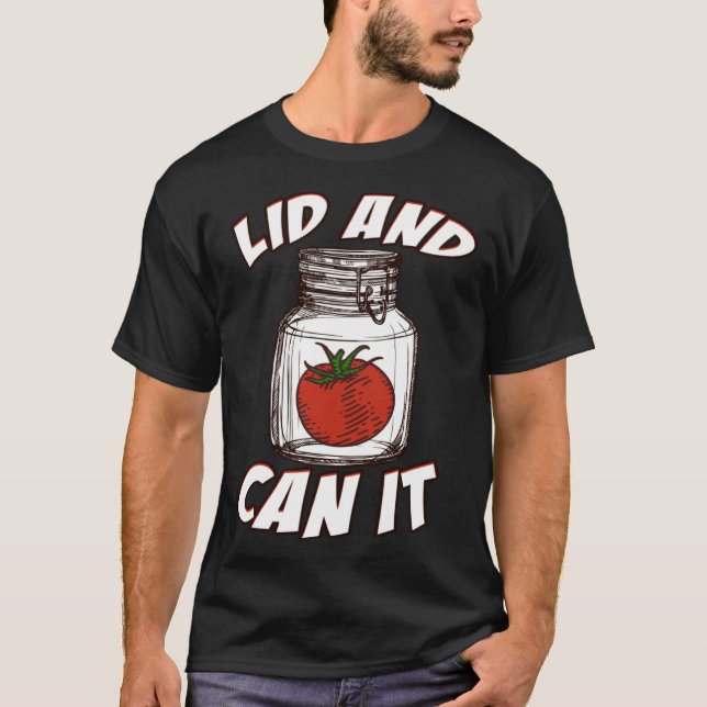 Lid And Can It Vinegar Condiment T-Shirt (Front)