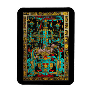 Lid of Great Tomb of Pakal - Palenque Astronaut Magnet