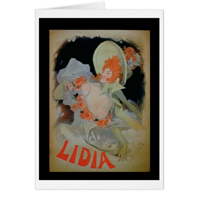 'Lidia', 1895 (colour litho) (Front)