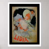 'Lidia', 1895 (colour litho)