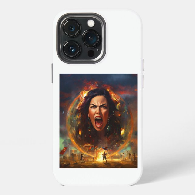 Lidia Thorpe Angry Expression iPhone/iPad case (Back)