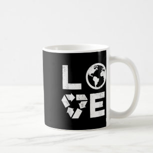 Liebe Earth Day 90s Vintage Recycled Children Or T Coffee Mug