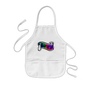 Liebe in Regenbogen Fantasy Art - Art Deco Kids Apron