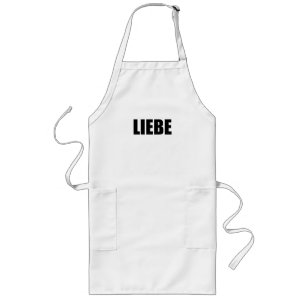 Liebe love in German Long Apron