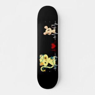 Liebe zwischen Katze und Maus  Skateboard