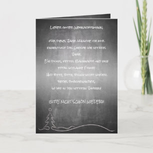 Lieber guter Weihnachtsmann Card