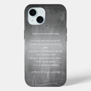 Lieber guter Weihnachtsmann iPhone 15 Case