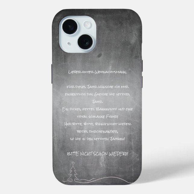 Lieber guter Weihnachtsmann Case-Mate iPhone Case (Back)