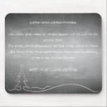 Lieber guter Weihnachtsmann Mouse Pad<br><div class="desc">Witzige Grüße und Wünsche an den Weihnachtsmann,  vor einem Kreidetafel Hintergrund. Rückseite ist mit weißer Liniatur versehen.</div>