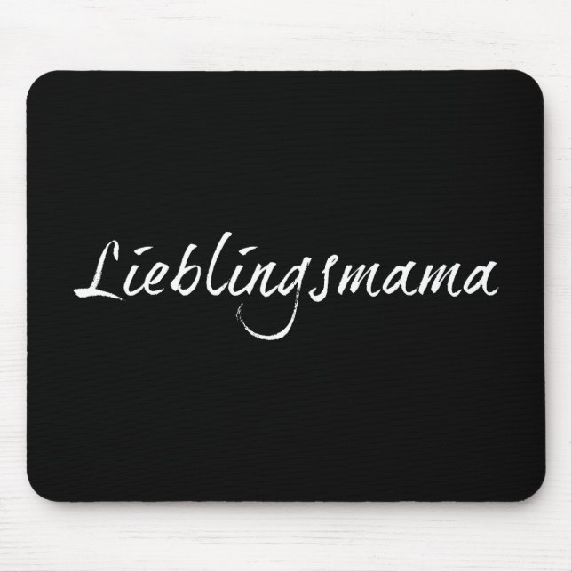 Lieblingsmama - weiß 00001 mouse pad (Front)
