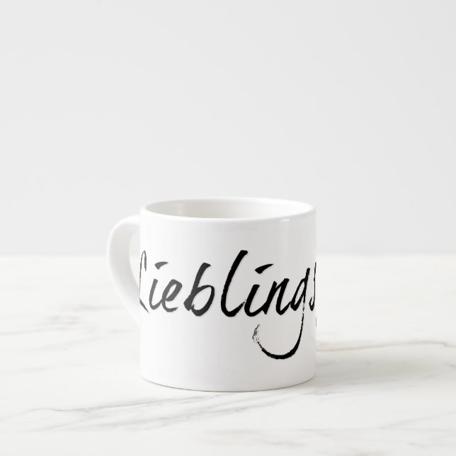 Lieblingspapa - schwarzer Schriftzug 00001 Espresso Cup (Front Left)