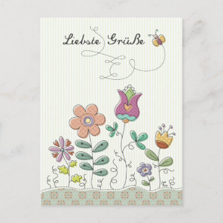 Liebste Grüße Postcard