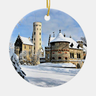 Liechtenstein Castle Ceramic Ornament