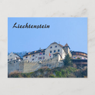 Liechtenstein Castle in Vaduz Postcard