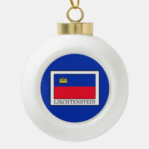 Liechtenstein Ceramic Ball Christmas Ornament