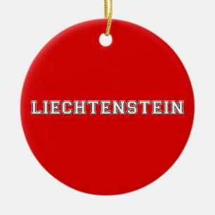 Liechtenstein Ceramic Ornament