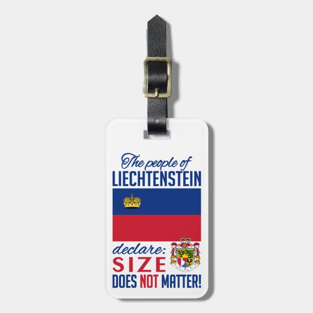 Liechtenstein custom luggage tag (Front Vertical)