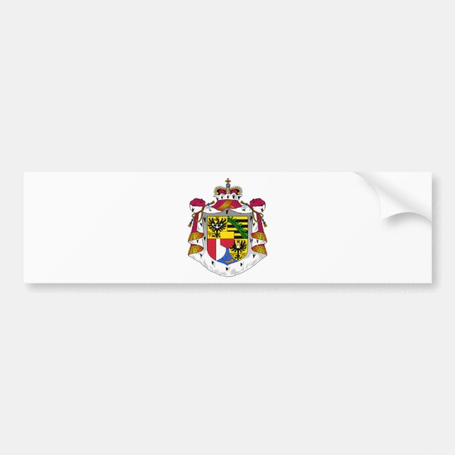 liechtenstein emblem bumper sticker (Front)