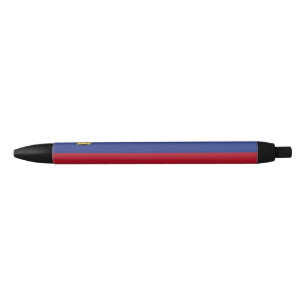 Liechtenstein flag black ink pen
