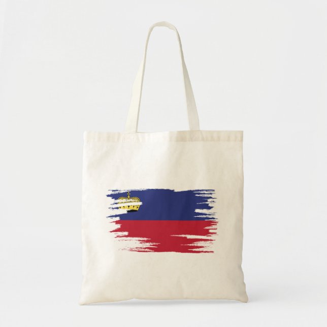 Liechtenstein Flag Brush Art Tote Bag (Front)