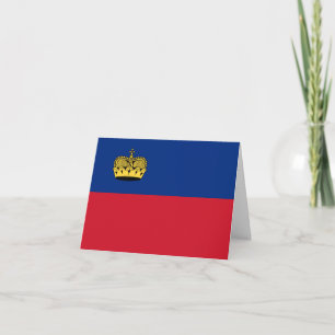 Liechtenstein Flag Card
