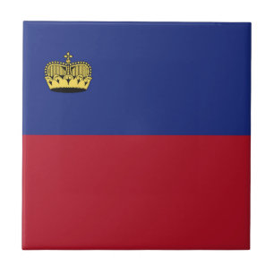 Liechtenstein flag ceramic tile