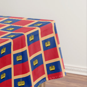 Liechtenstein Flag & dining tablecloth /decor