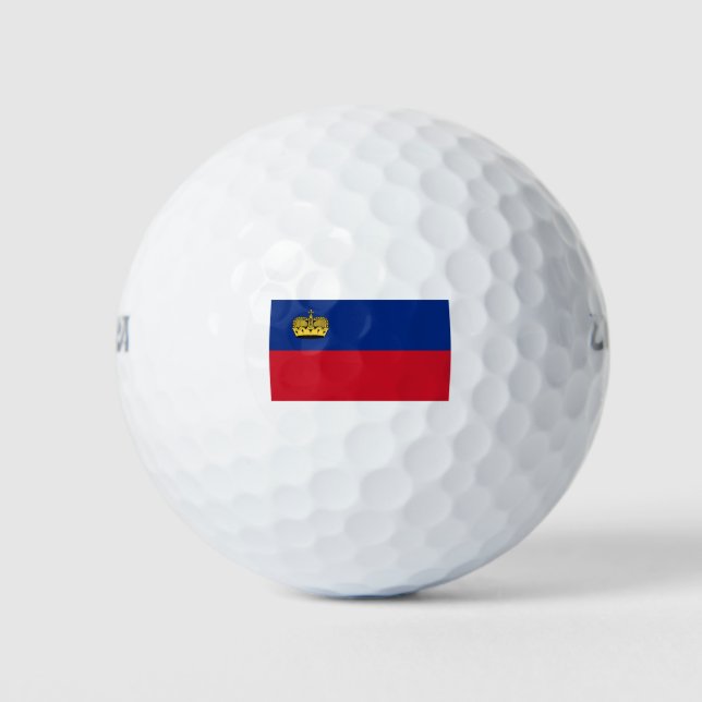 Liechtenstein Flag Golf Balls (Front)