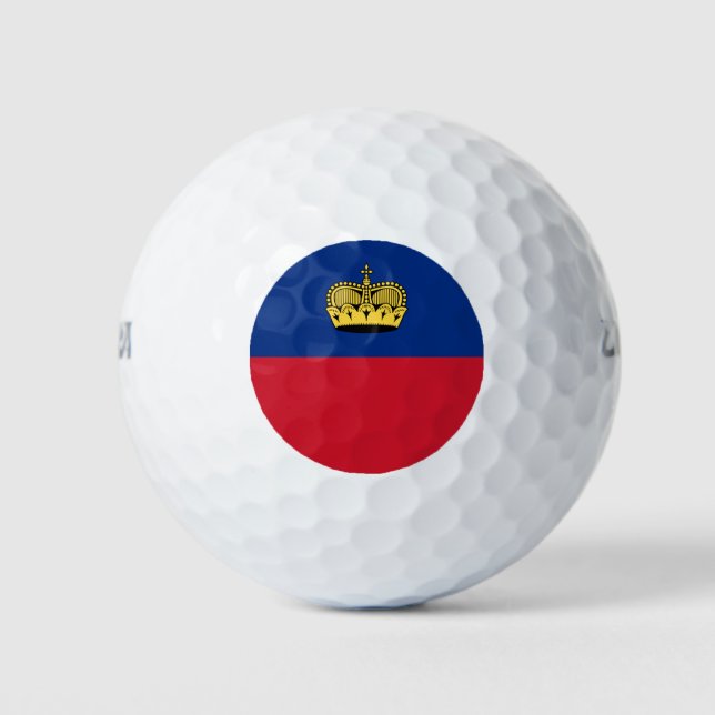 Liechtenstein Flag Golf Balls (Front)