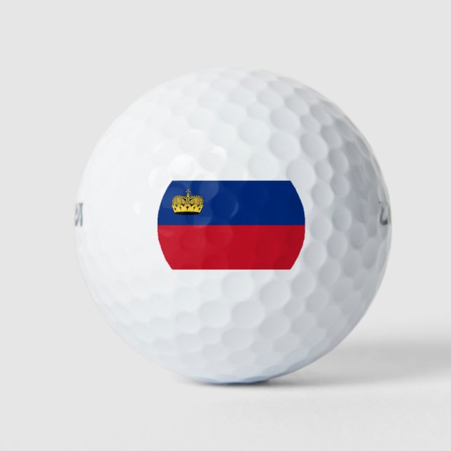 Liechtenstein Flag Golf Balls (Front)