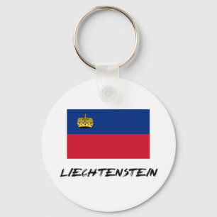 Liechtenstein Flag Key Ring