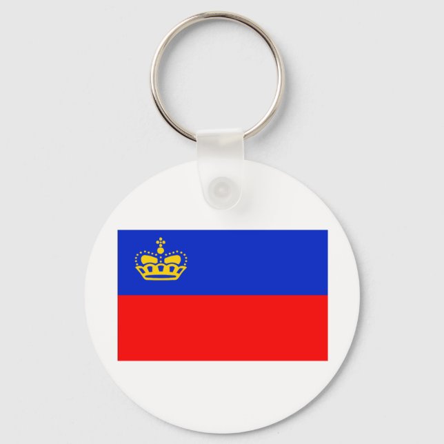 Liechtenstein Flag Key Ring (Front)