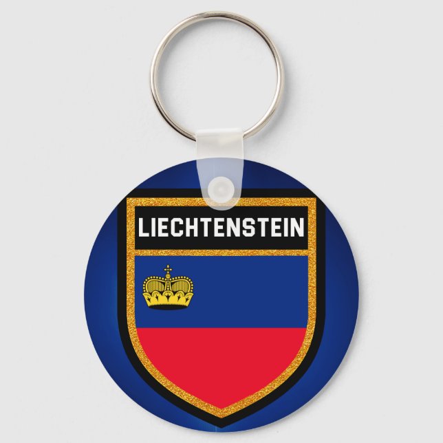 Liechtenstein Flag Key Ring (Front)