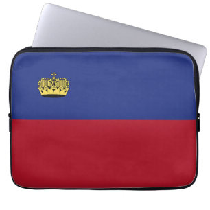 Liechtenstein flag laptop sleeve