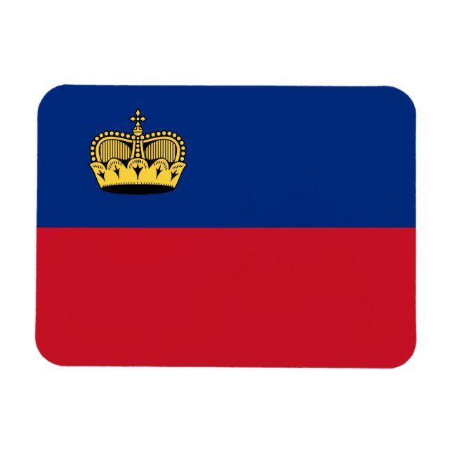 Liechtenstein Flag Magnet (Horizontal)