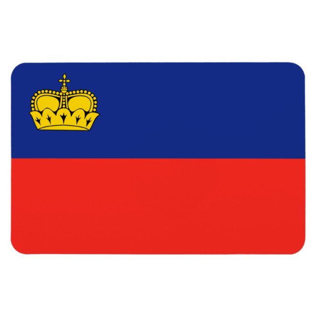 Liechtenstein Flag Magnet (Horizontal)