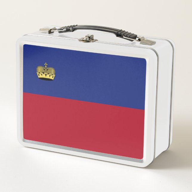 Liechtenstein flag metal lunch box (Front)