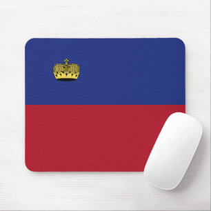 Liechtenstein flag mouse pad