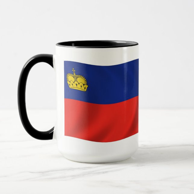 Liechtenstein Flag Mug (Left)