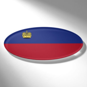 Liechtenstein flag name tag
