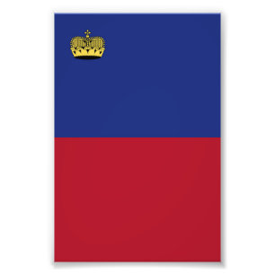 Liechtenstein flag photo print