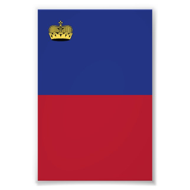 Liechtenstein flag photo print (Front)