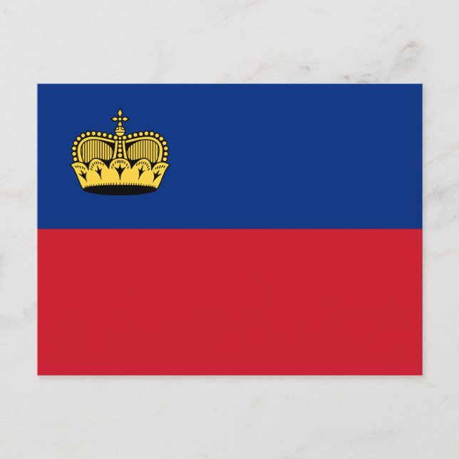 Liechtenstein Flag Postcard (Front)