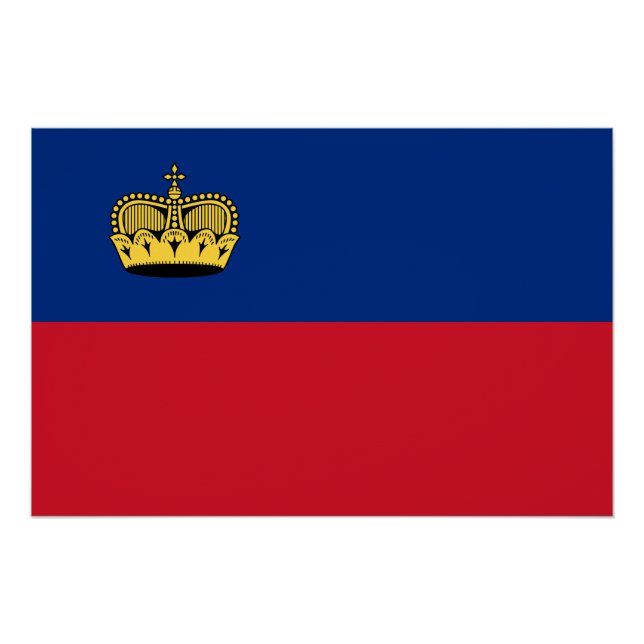 Liechtenstein Flag Poster (Front)
